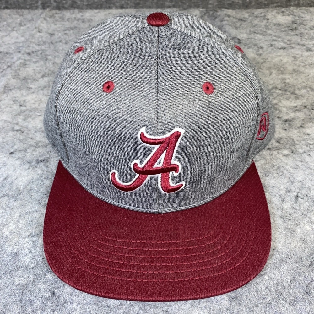Alabama Crimson Tide Hat Cap Gray Adjustable Snapback Roll Tide Top Of The World